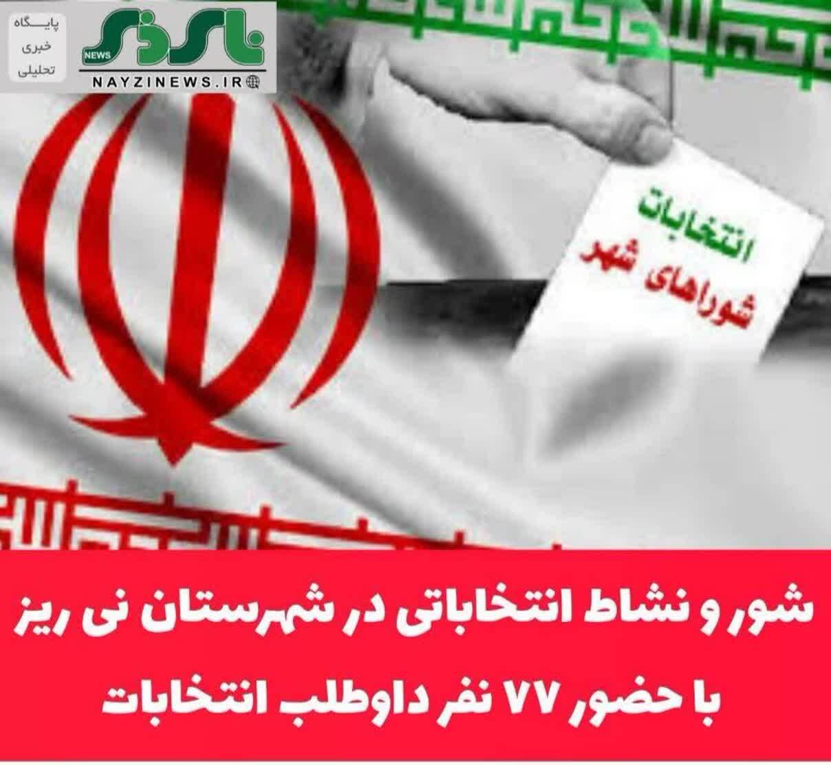  ثبت نام شورای شهر با چهره‌های جدید: رشد ۱۵ درصدی ثبت‌نام‌ها در شهرستان نی ریز