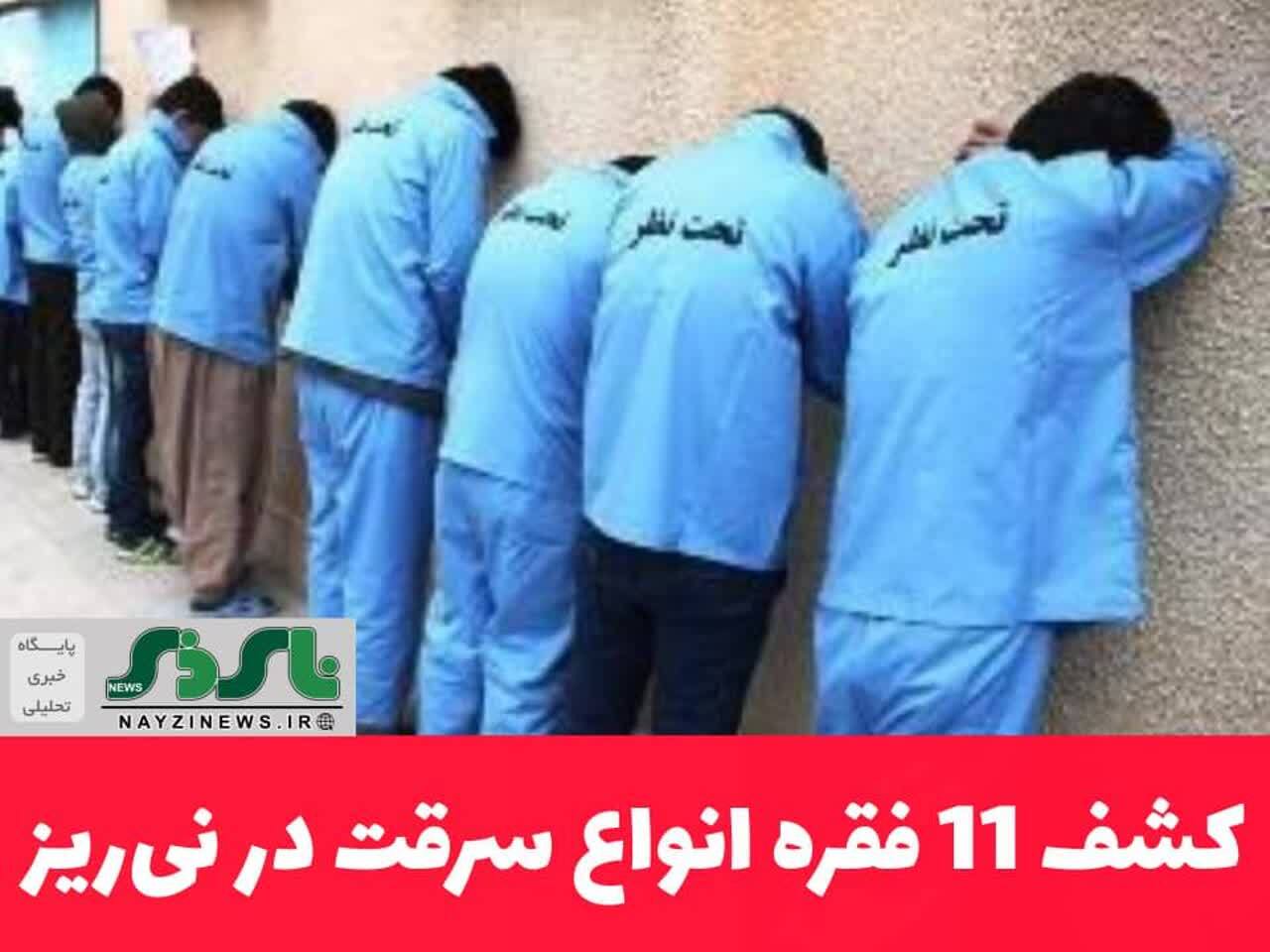  کشف 11 فقره انواع سرقت در نی‌ریز